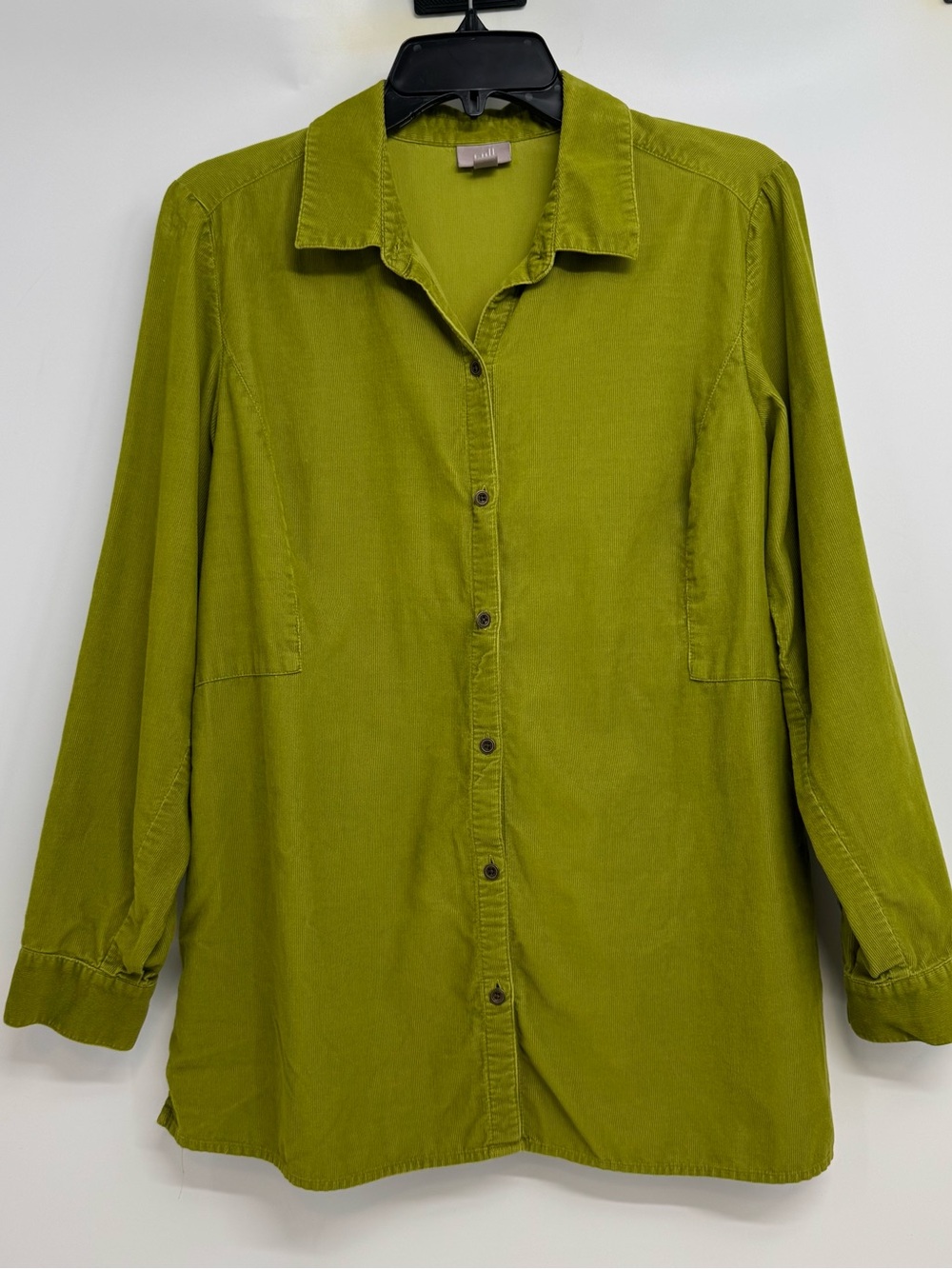 J Jill Women’s Size M Corduroy Long Sleeve Button Up Shirt